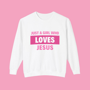 Loves Jesus Lightweight Sweatshirt