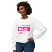 Load image into Gallery viewer, Loves Jesus Lightweight Sweatshirt
