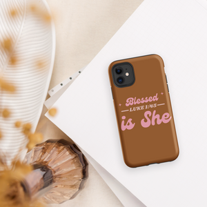 Blessed Is She iPhone Case