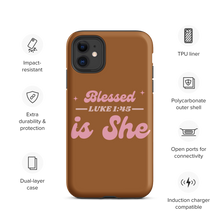 Load image into Gallery viewer, Blessed Is She iPhone Case
